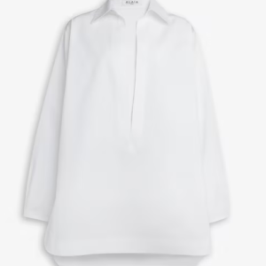 TUNIC SHIRT DRESS IN COTTON POPLIN