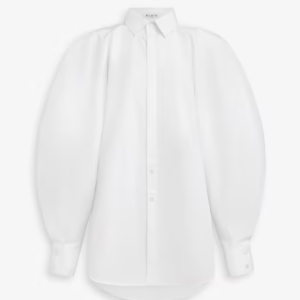 BALLOON SLEEVE SHIRT IN COTTON POPLIN