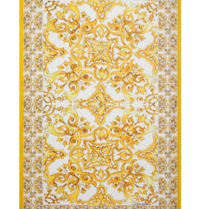 Majolica-print terry beach towel (114x185)