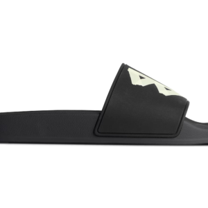 Men's Pool Slide Sandal in Black/yellow