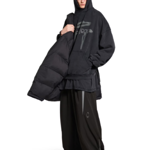 Men's 3b Liquified Hoodie Large Fit in Black/grey