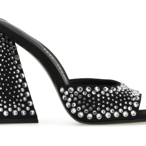Embellished Satin Devon Mules