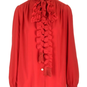 Valentino Bow Detailed Long-Sleeved Shirt