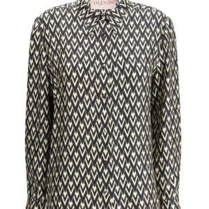 Valentino Toute La V Monogram Long-Sleeved Shirt
