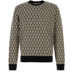 Embroidered wool sweater