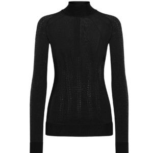 Silk mock-turtleneck sweater