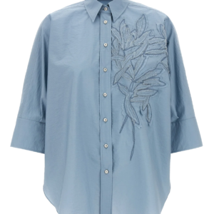 Brunello Cucinelli Short Sleeved Buttoned Shirt