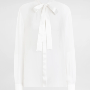 Chiffon pussy-bow shirt