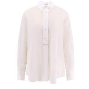Brunello Cucinelli Monili Detailed Long Sleeved Shirt