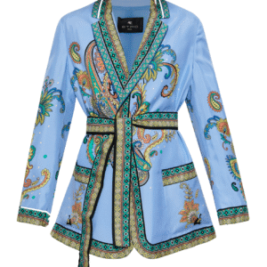 Etro BLUE Silk blazer