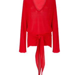Red mini dress